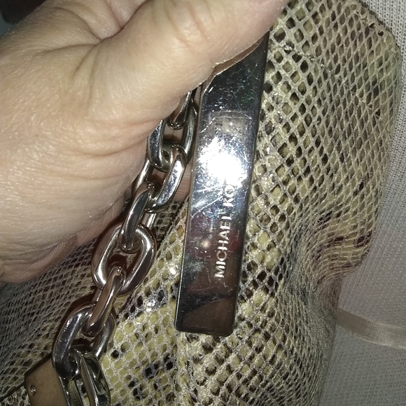 Michael Kors Python Shoulder Bag, - Picture 2 of 5